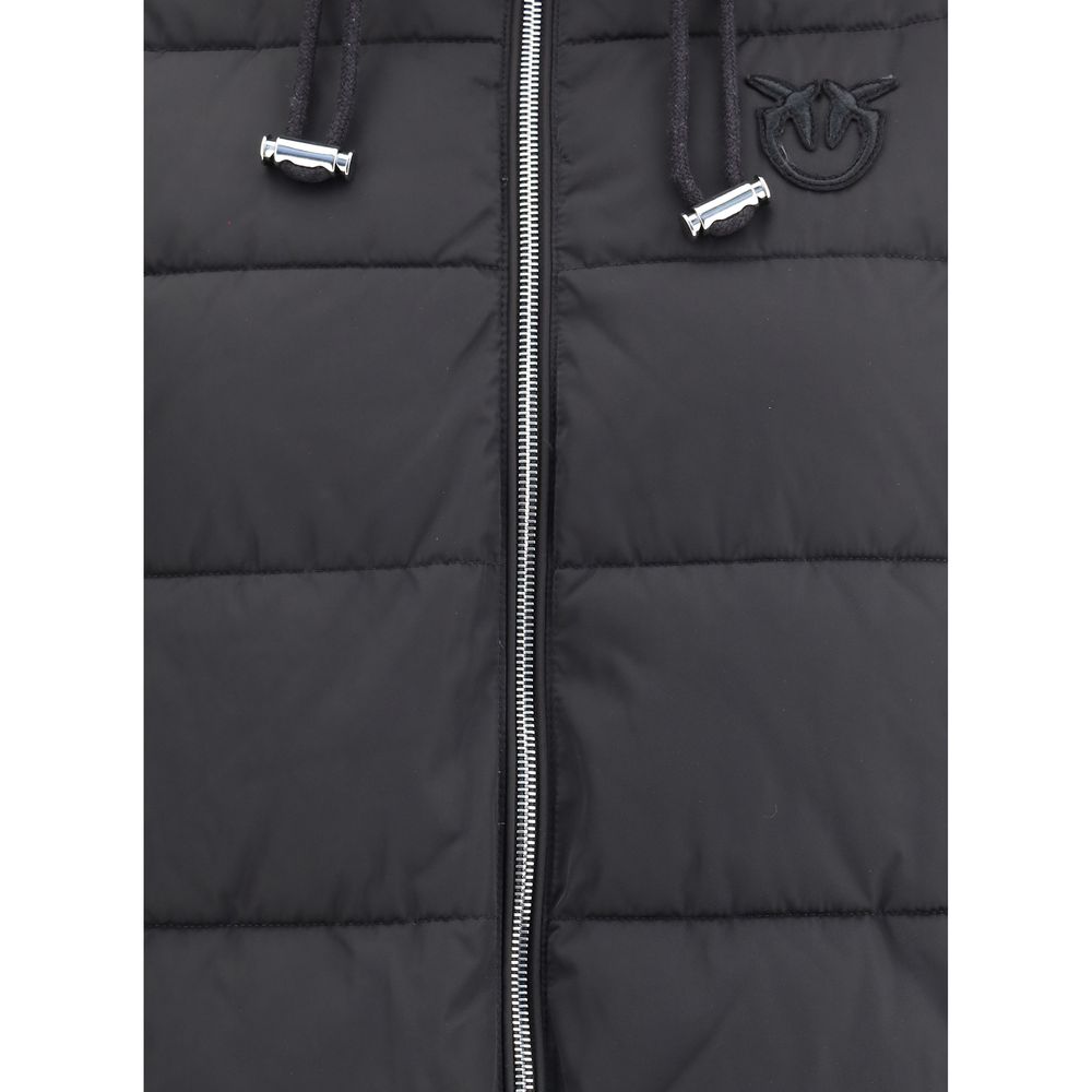 PINKO Black Polyester Full-Length Jacket | Regal Royce