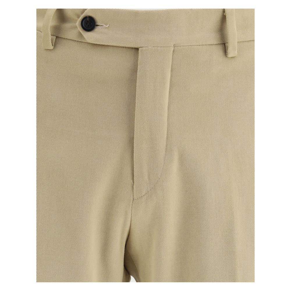 Germano Beige Cotton Chino Pants | Regal Royce
