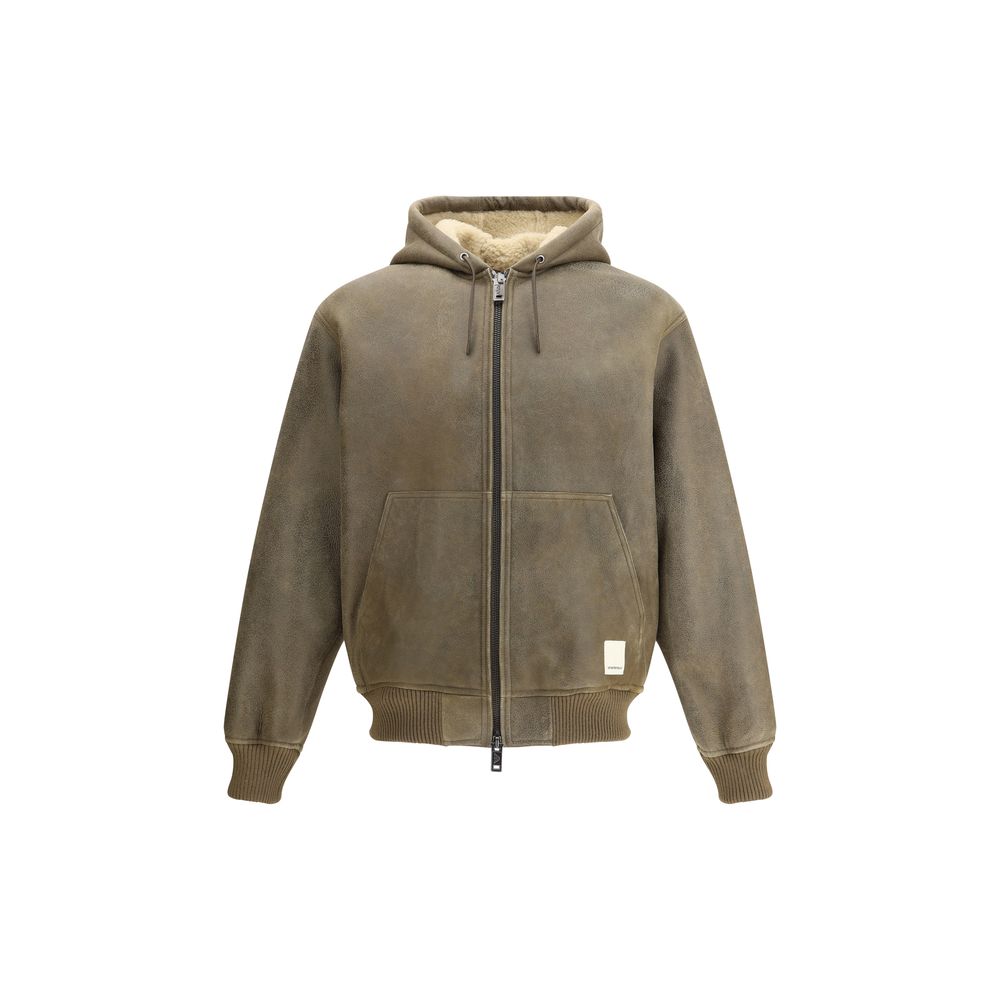 Emporio Armani Brown Lamb Ovis Aries Aries Bomber | Regal Royce