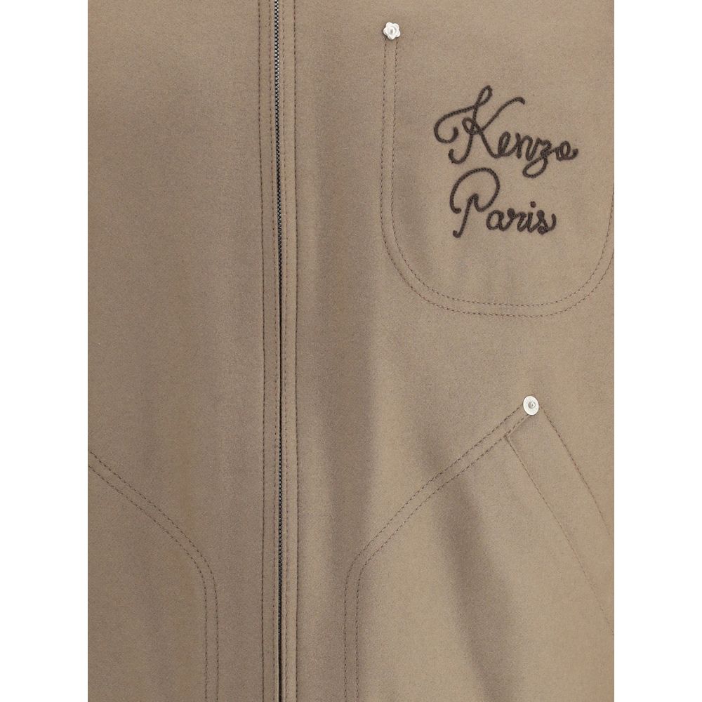 Kenzo Brown Leather Jacket | Regal Royce
