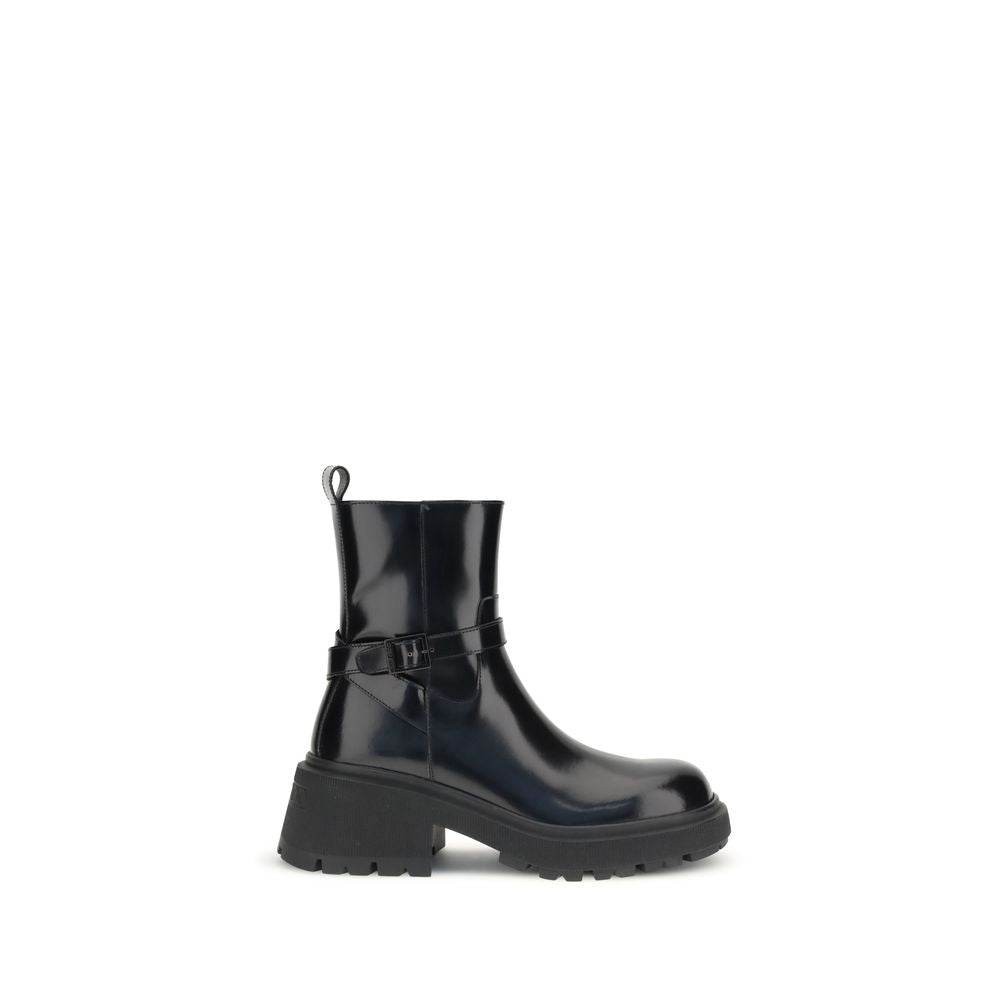 Jimmy Choo Black Calf Leather Bos Taurus Ankle Boots | Regal Royce