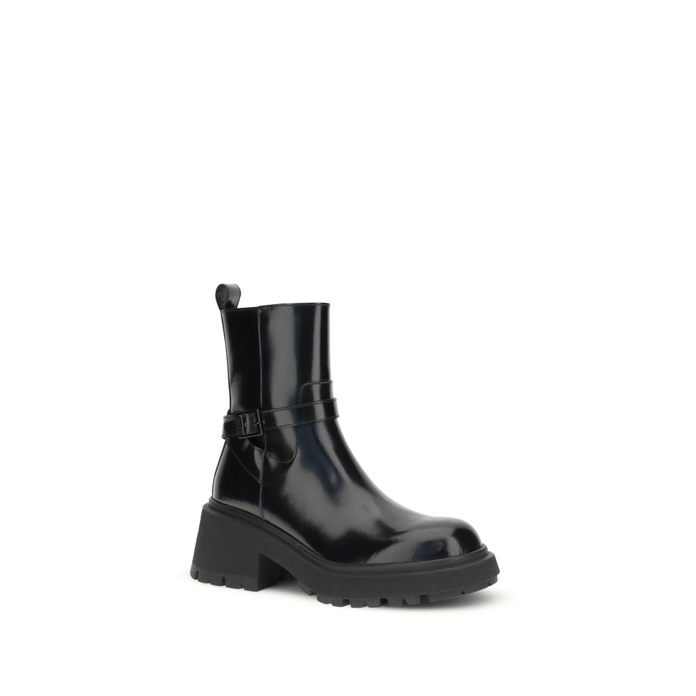 Jimmy Choo Black Calf Leather Bos Taurus Ankle Boots | Regal Royce