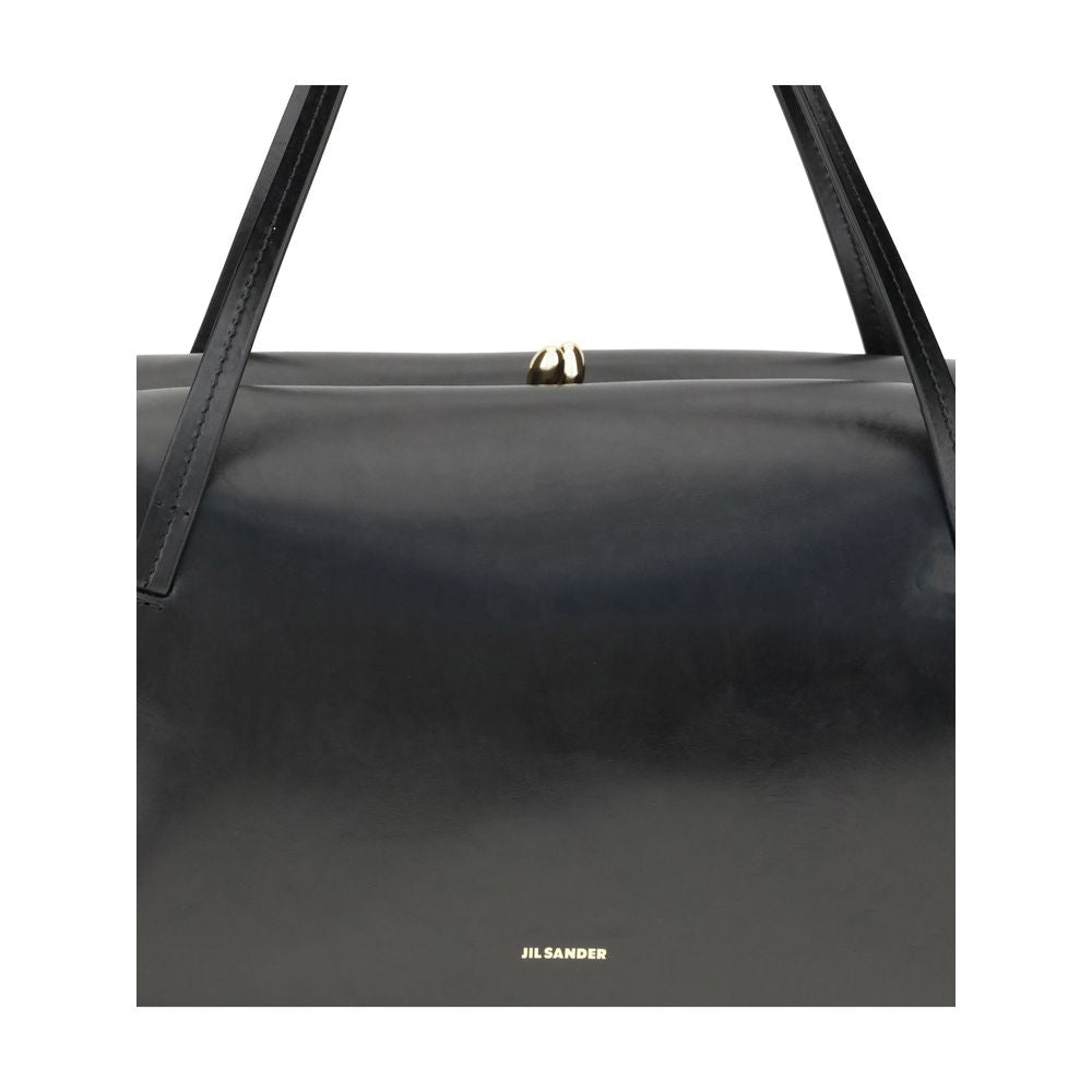 Jil Sander Black Calf Leather Bos Taurus Shoulder Bag | Regal Royce