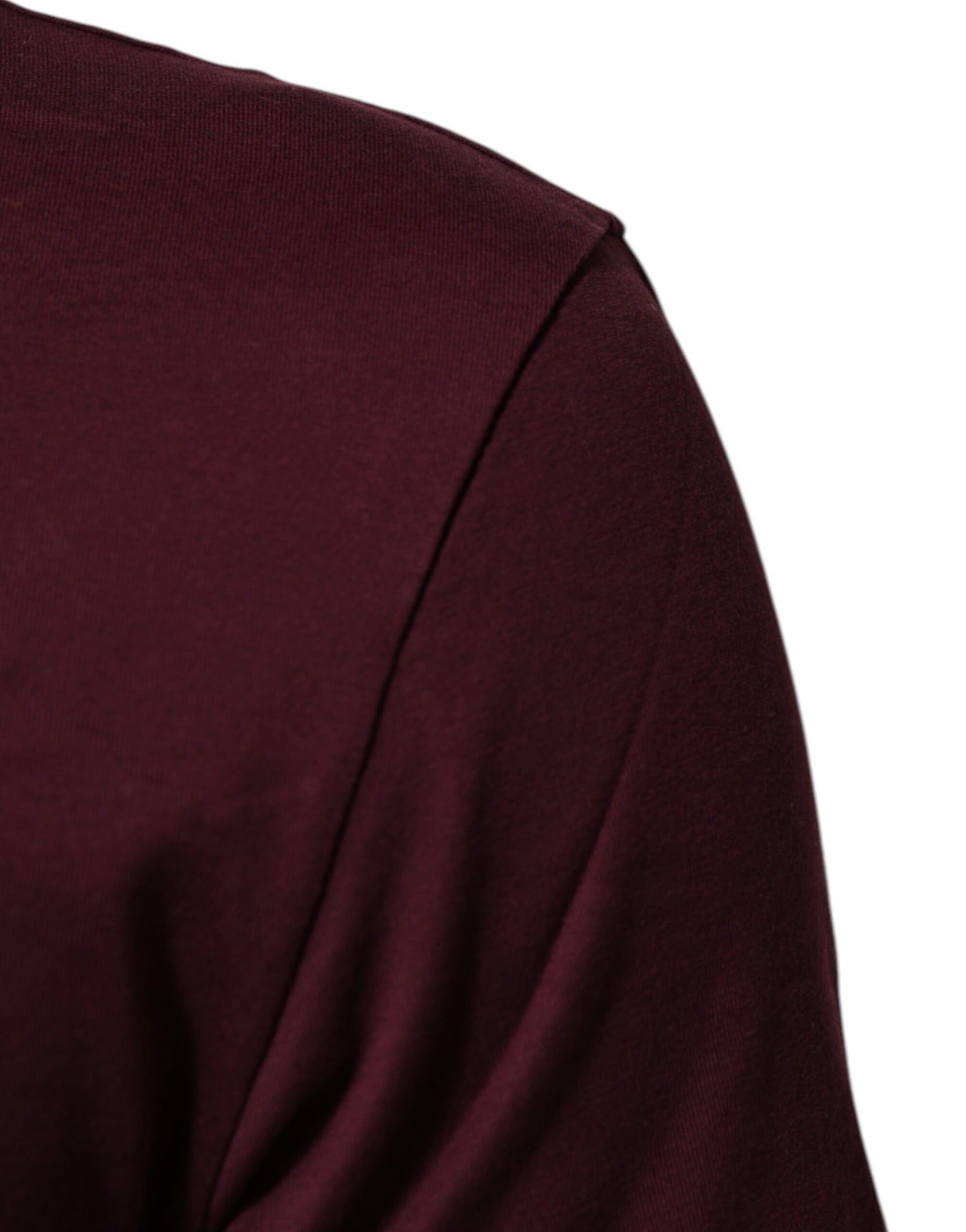 Dolce & Gabbana Burgundy Cotton DG Super King Logo T-Shirt | Regal Royce