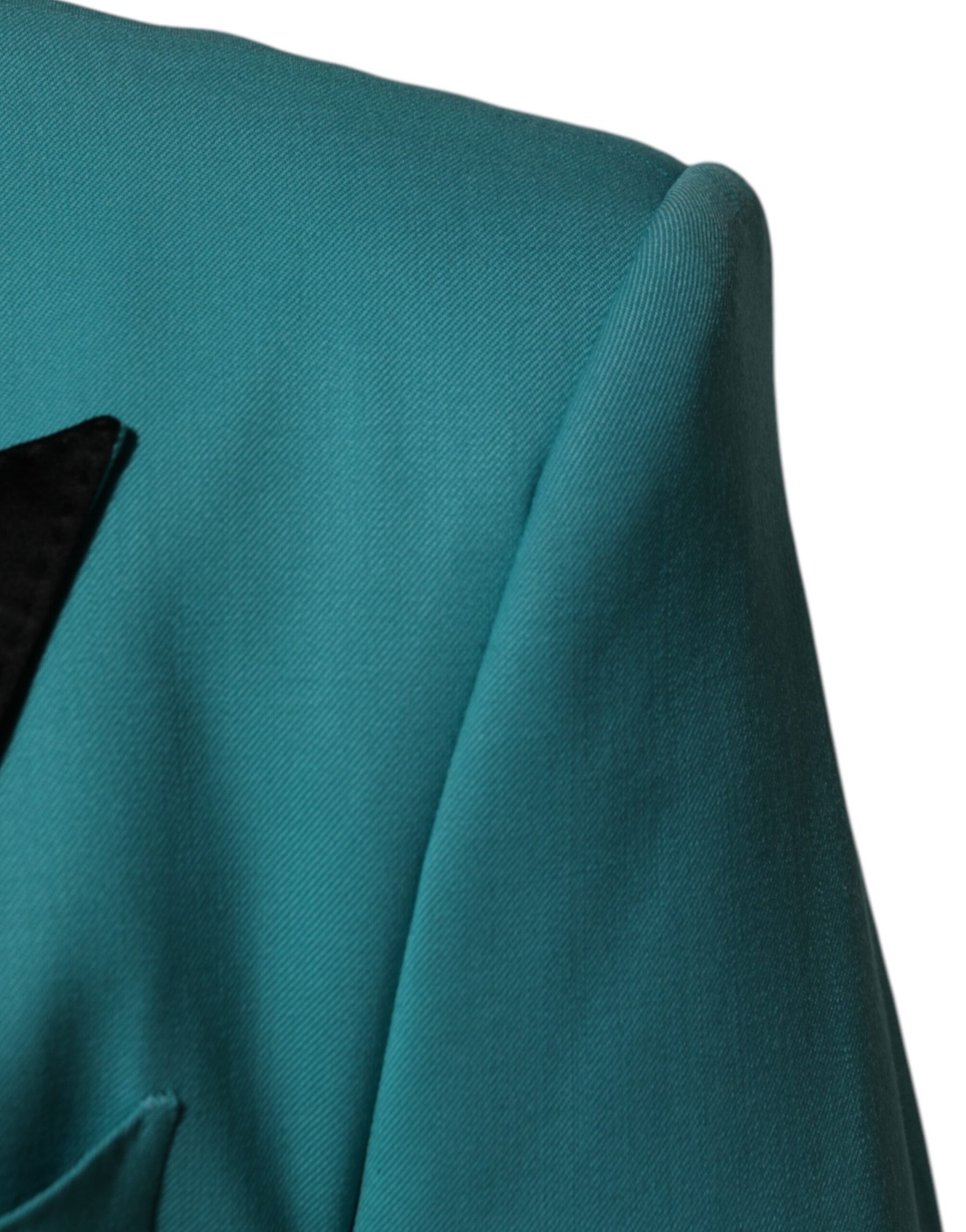 Dolce & Gabbana Cyan 3 Piece Wool Silk Blend Suit SICILIA | Regal Royce