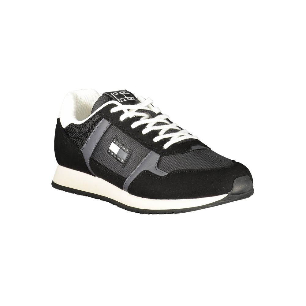 Tommy Hilfiger Nero Polyurethane Men Sneaker | Regal Royce