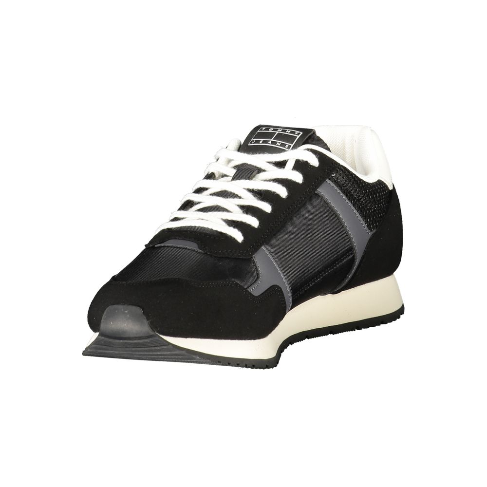 Tommy Hilfiger Nero Polyurethane Men Sneaker | Regal Royce