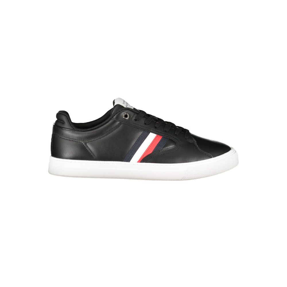 Tommy Hilfiger Black Polyester Men Sneaker | Regal Royce