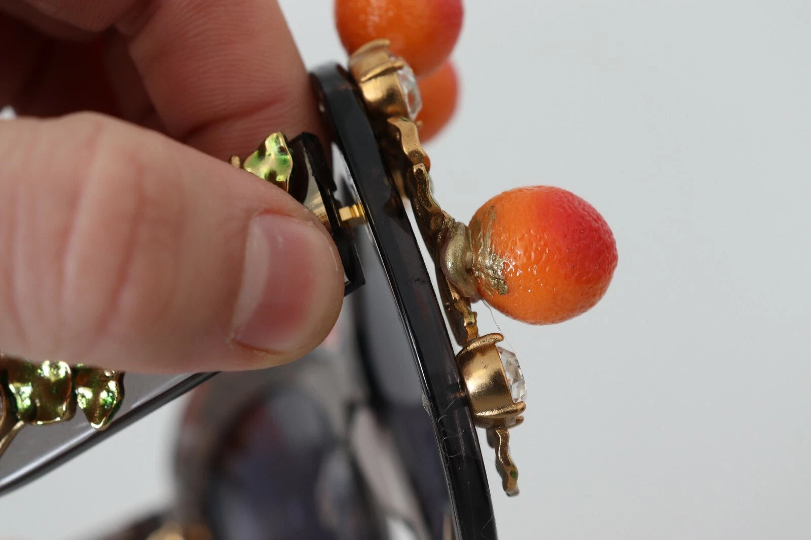 Dolce & Gabbana DG4283B Acetate Crystals Orange Appliques Sunglasses | Regal Royce
