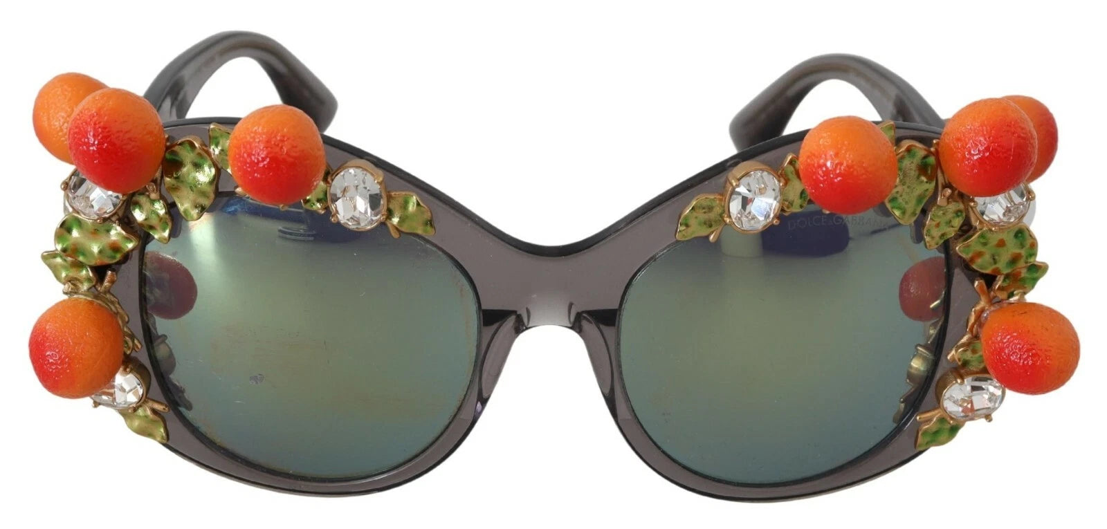 Dolce & Gabbana DG4283B Acetate Crystals Orange Appliques Sunglasses