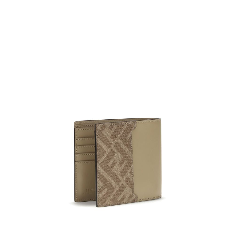 Fendi Beige Calf Leather Bos Taurus Wallet | Regal Royce