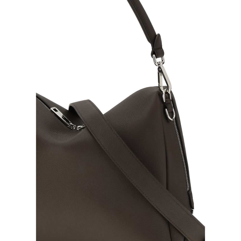 Fendi Brown Calf Leather Bos Taurus Shoulder Bag | Regal Royce