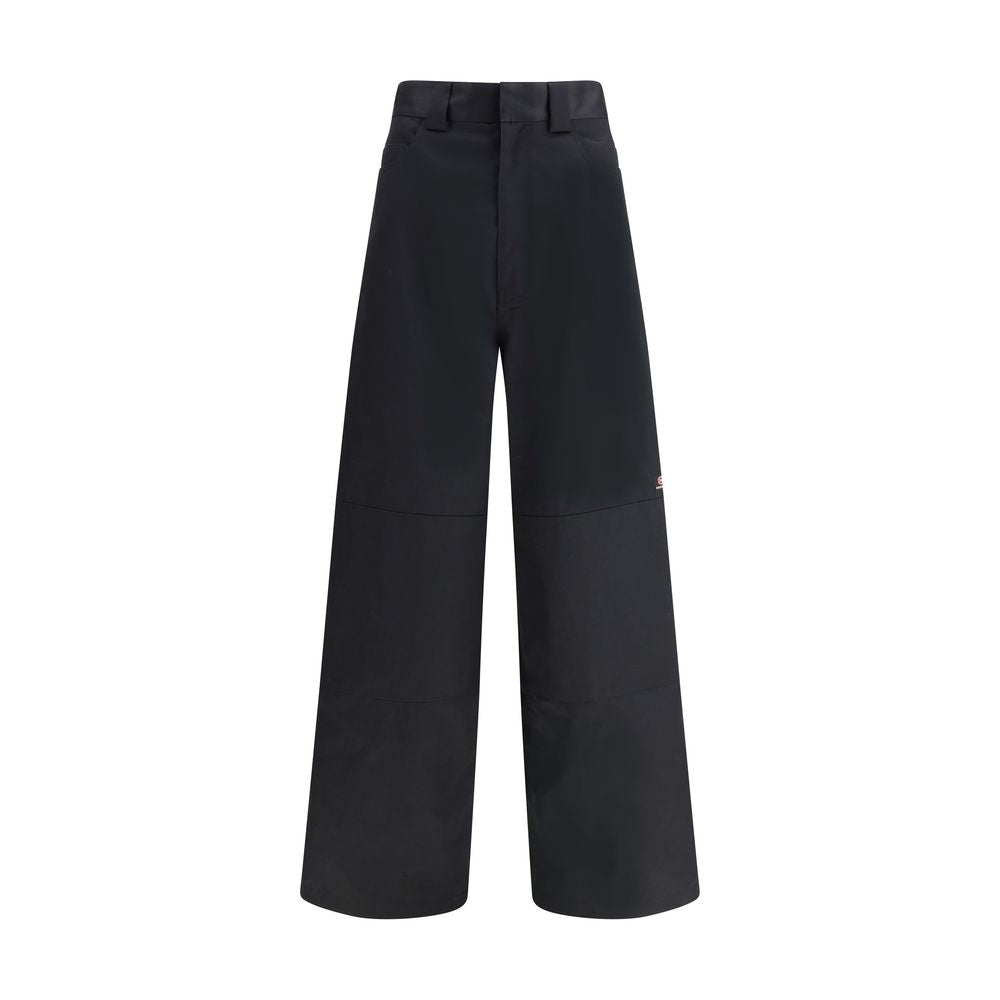 Balenciaga Black Cotton Casual Pants | Regal Royce