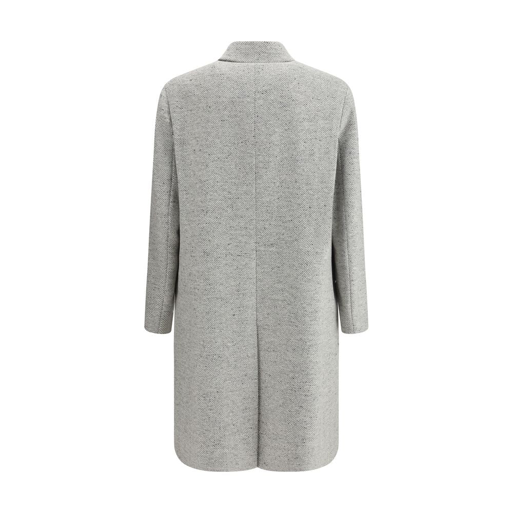 Lardini Gray Fleece Wool Coat | Regal Royce