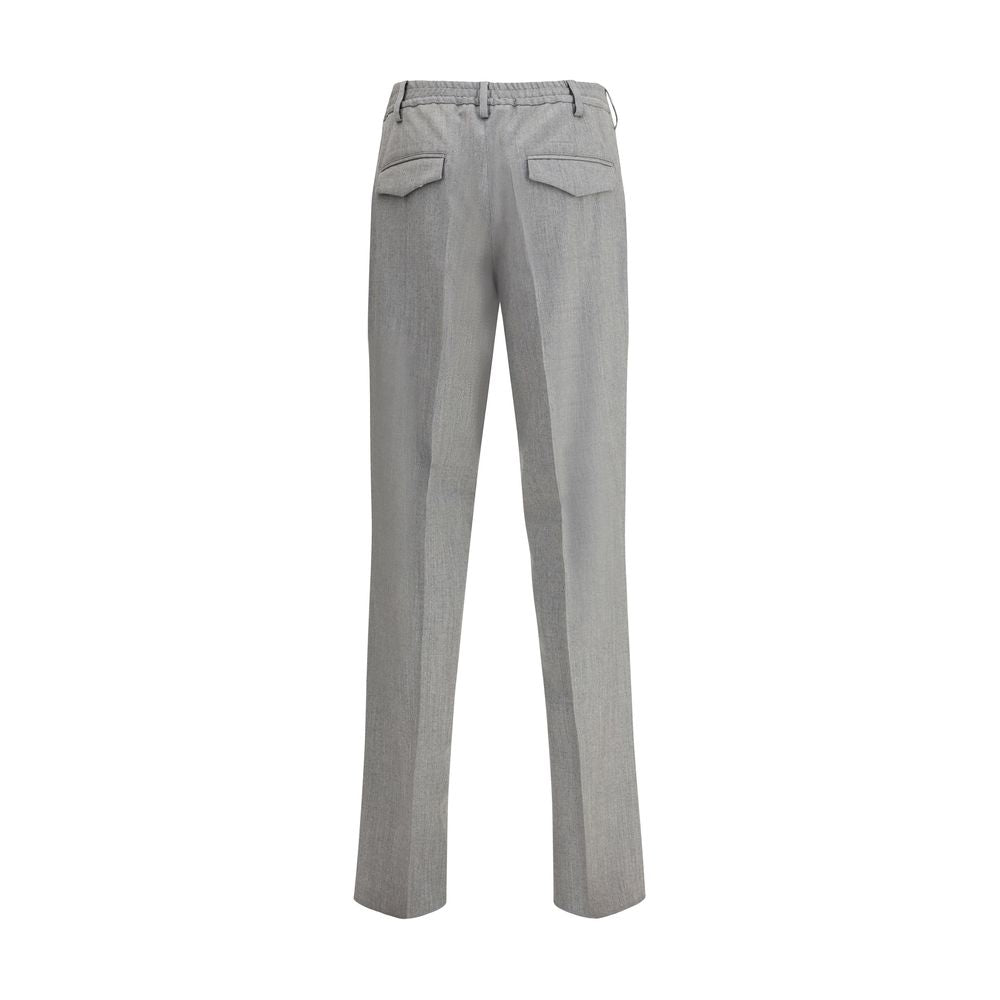 Lardini Gray Fleece Wool Chino Pants | Regal Royce