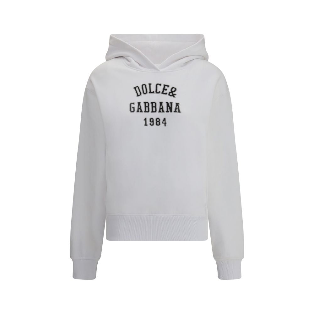 Dolce & Gabbana White Cotton Sweatshirt | Regal Royce