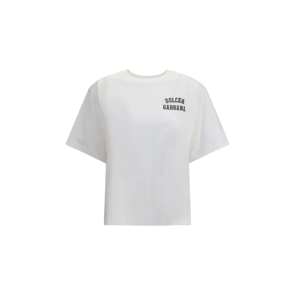 Dolce & Gabbana White Cotton T-Shirt | Regal Royce