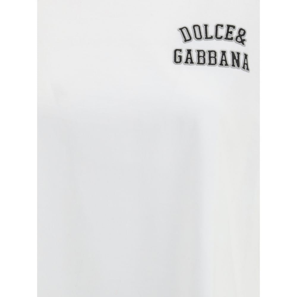Dolce & Gabbana White Cotton T-Shirt