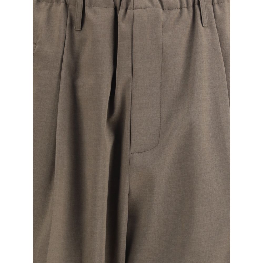 Magliano Brown Polyester Casual Pants | Regal Royce