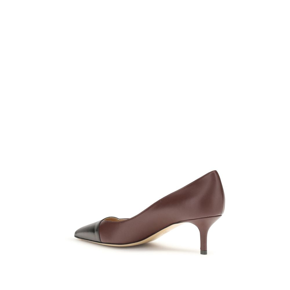 Francesco Russo Multicolor Calf Leather Bos Taurus Mid Heel Pumps | Regal Royce