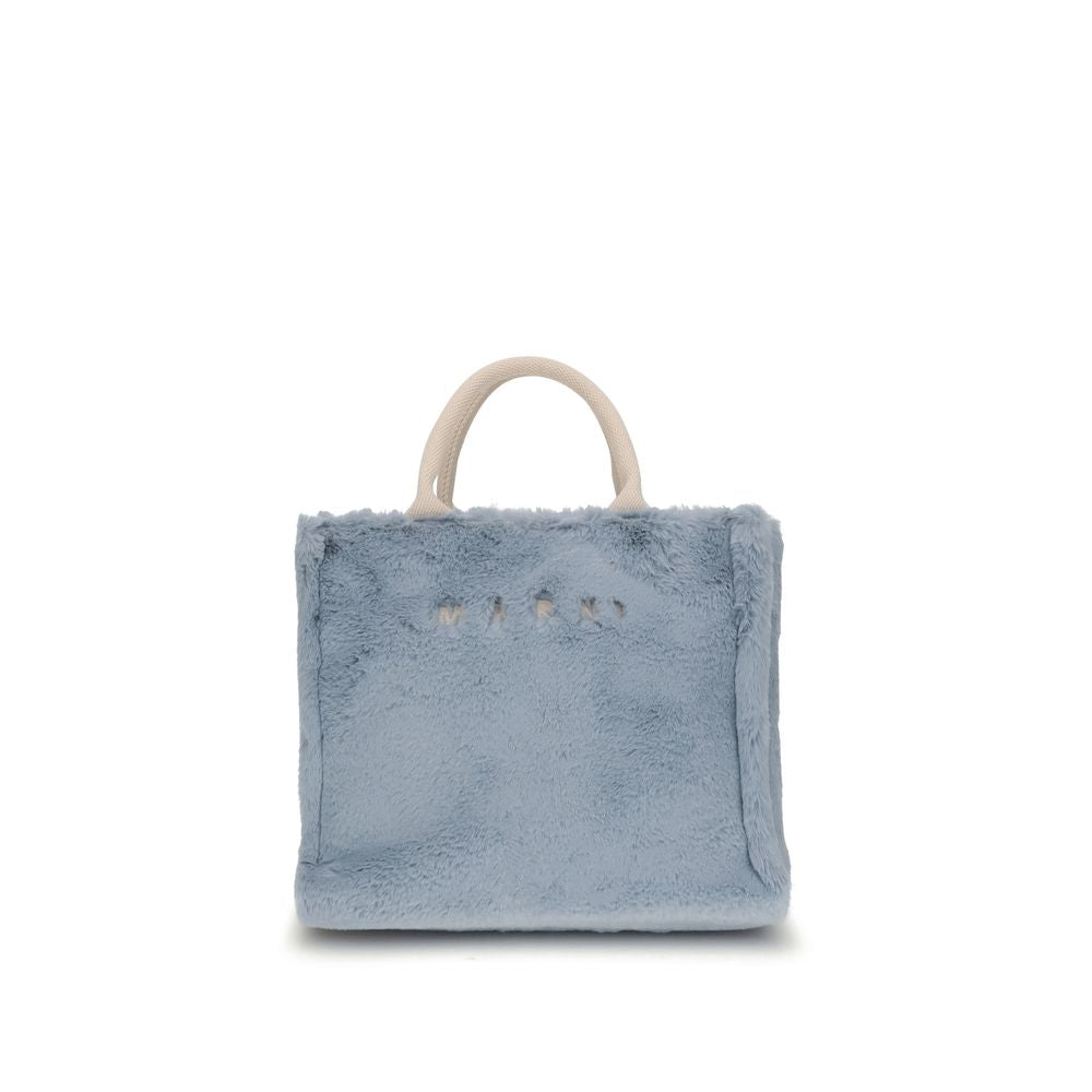 Marni Light Blue Polyester Handbag
