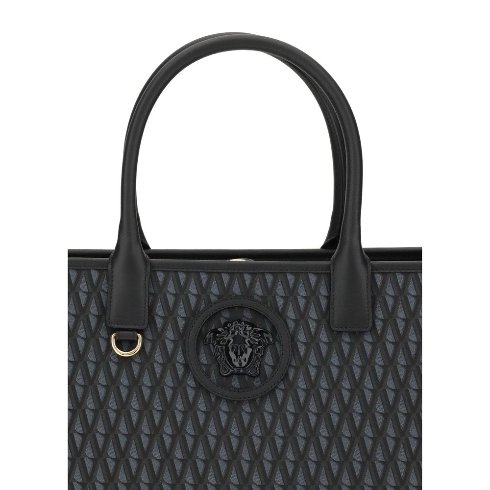 Versace Black Cotton Handbag | Regal Royce