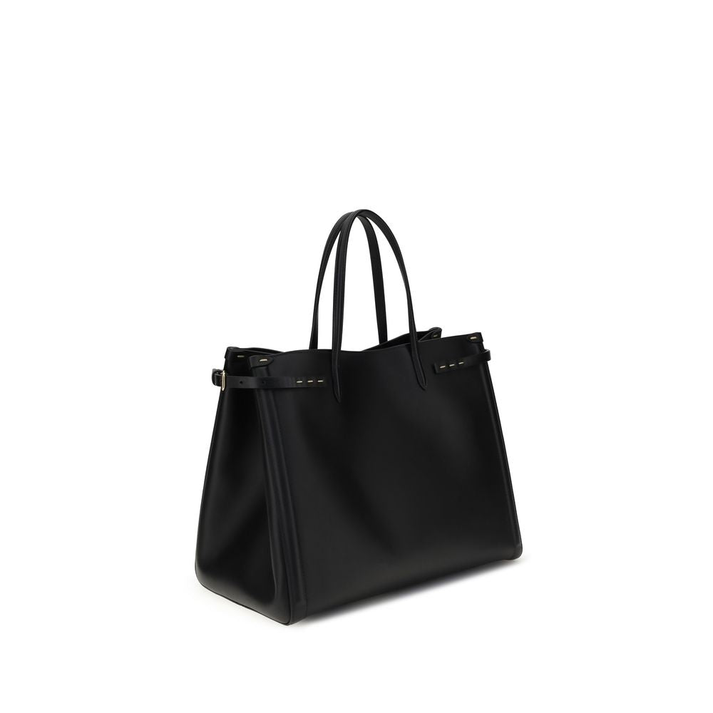 Valentino Garavani Black Calf Leather Bos Taurus Handbag | Regal Royce