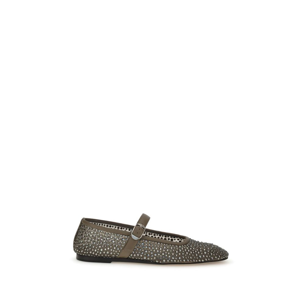 Le Monde Béryl Gray Other Fibres Ballet Flats | Regal Royce