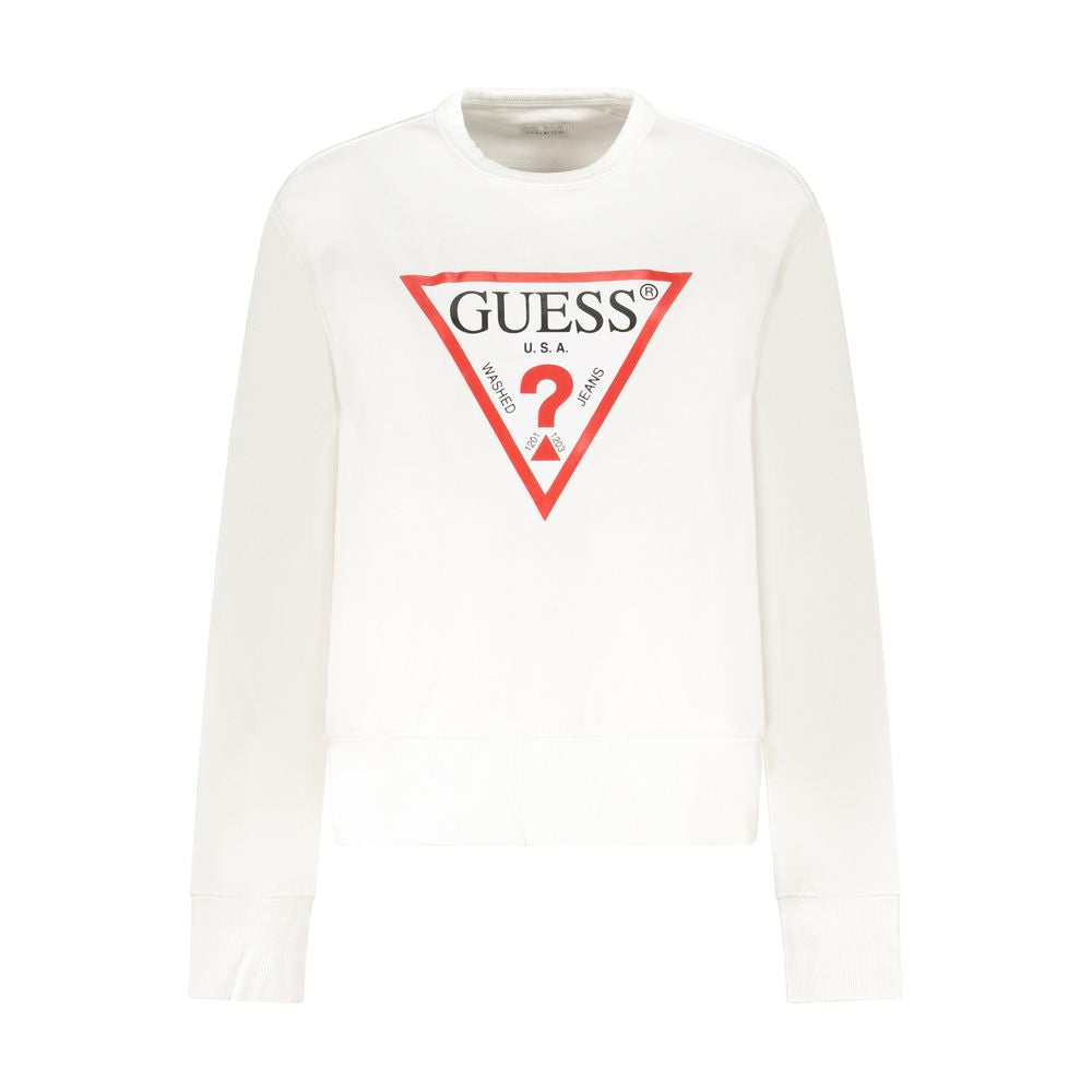 Guess Jeans White Cotton Women's Sweatshirt | Regal Royce