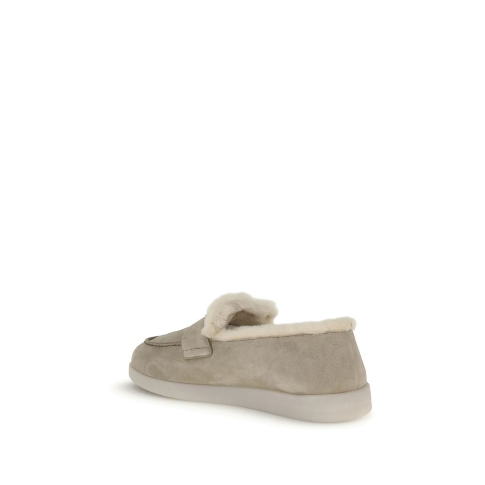 Prada Beige Rubber Slip-On Loafers | Regal Royce