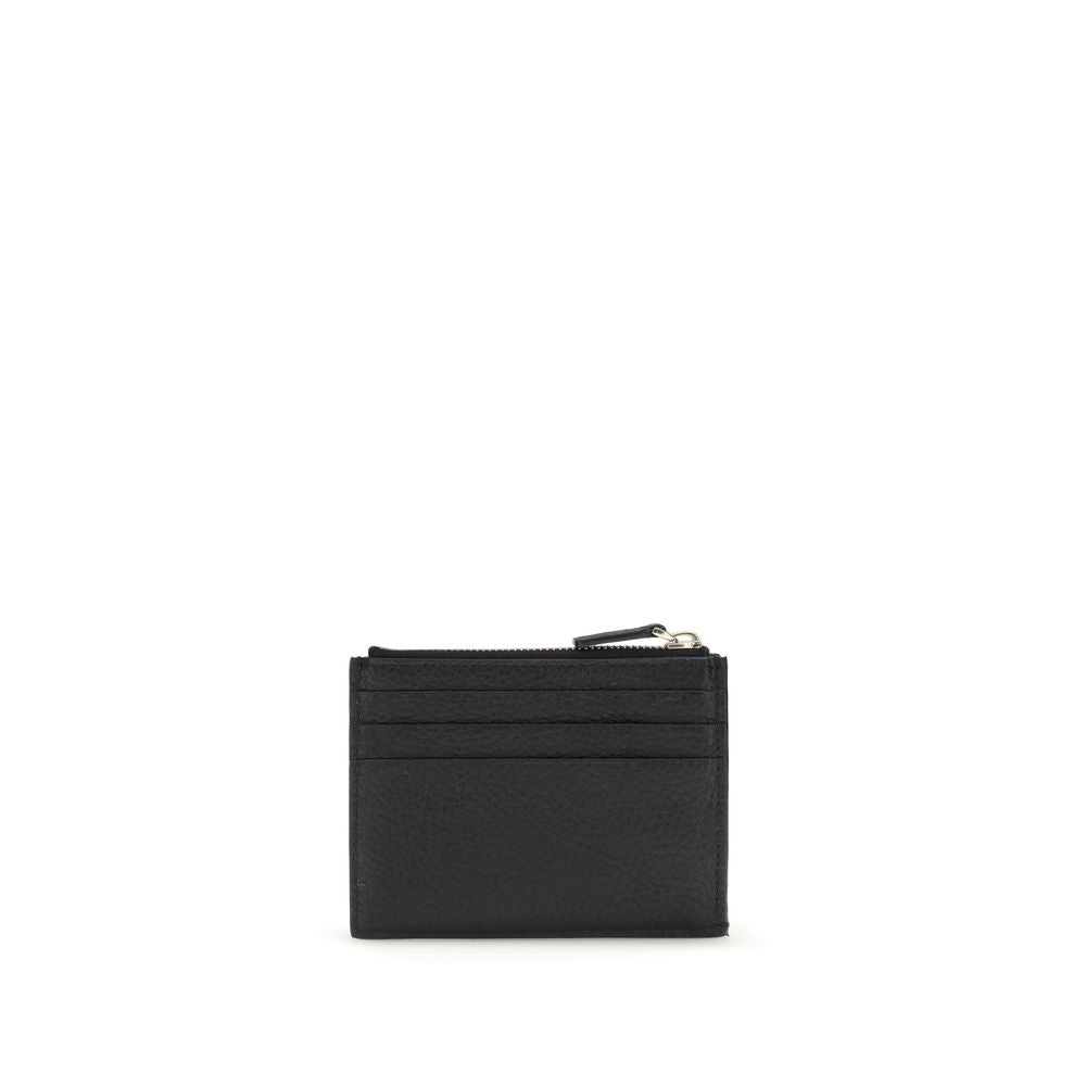 Valentino Garavani Black Calf Leather Bos Taurus Wallet