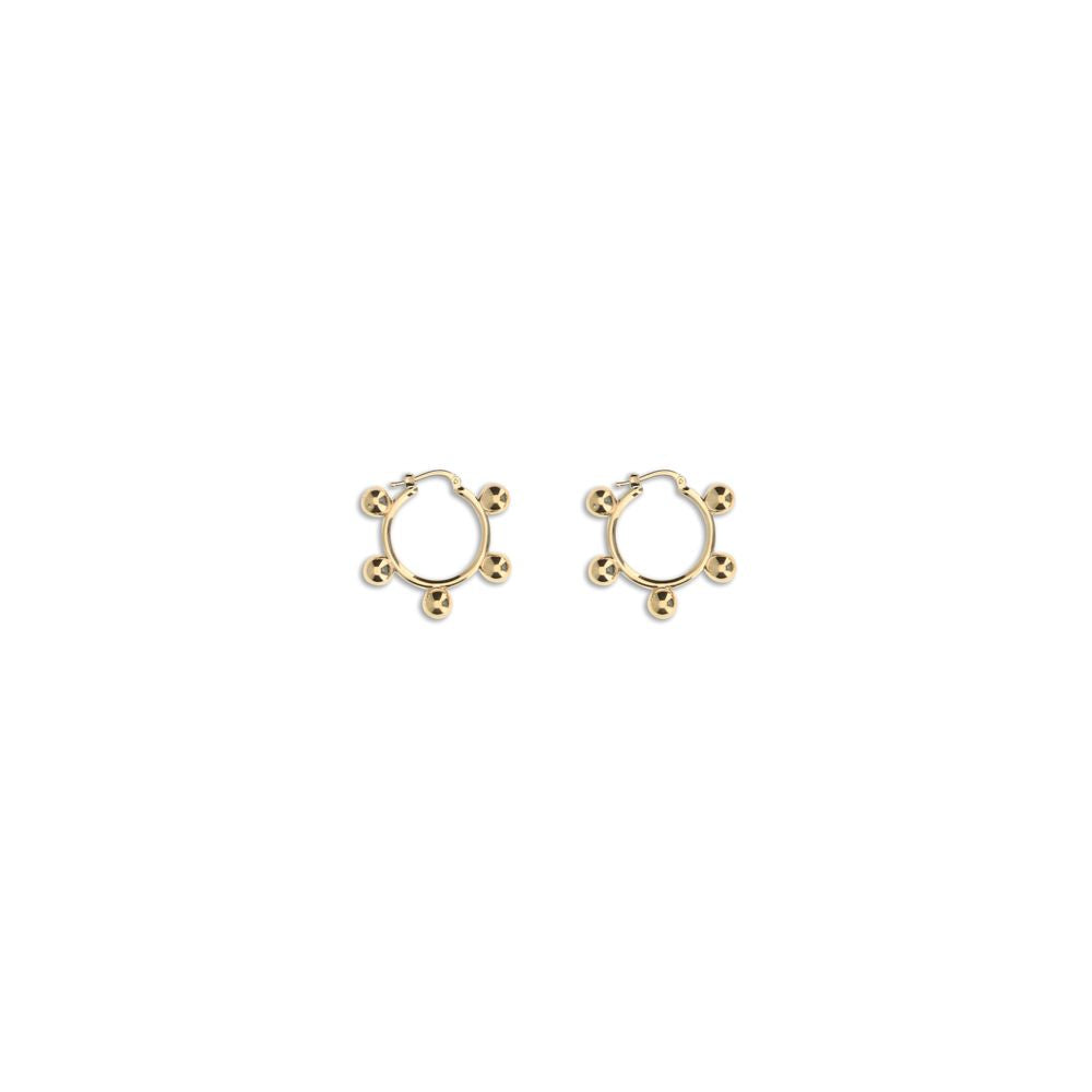 Jil Sander Gold Brass Earrings | Regal Royce