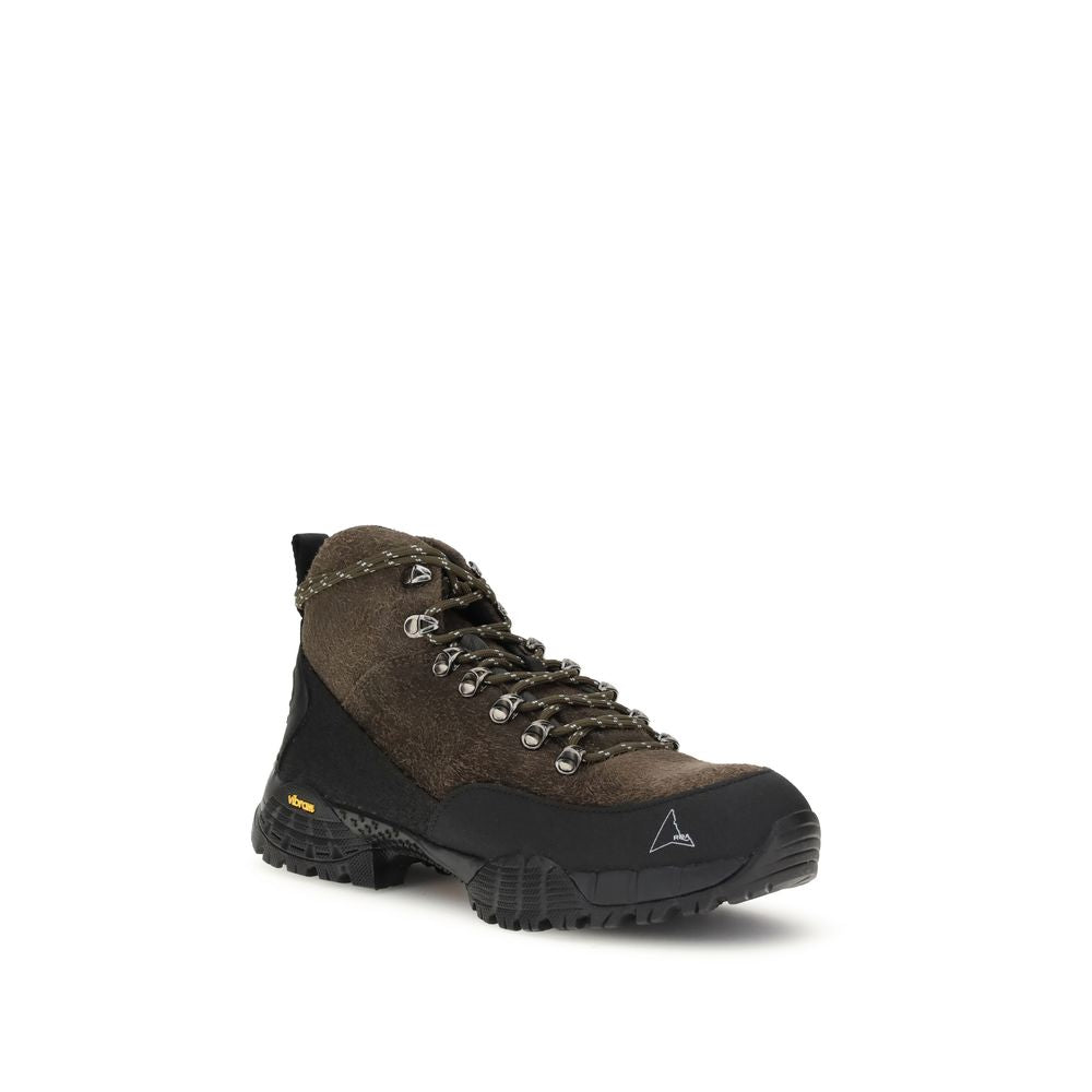 ROA Brown Calf Leather Bos Taurus Lace-Up Boots | Regal Royce