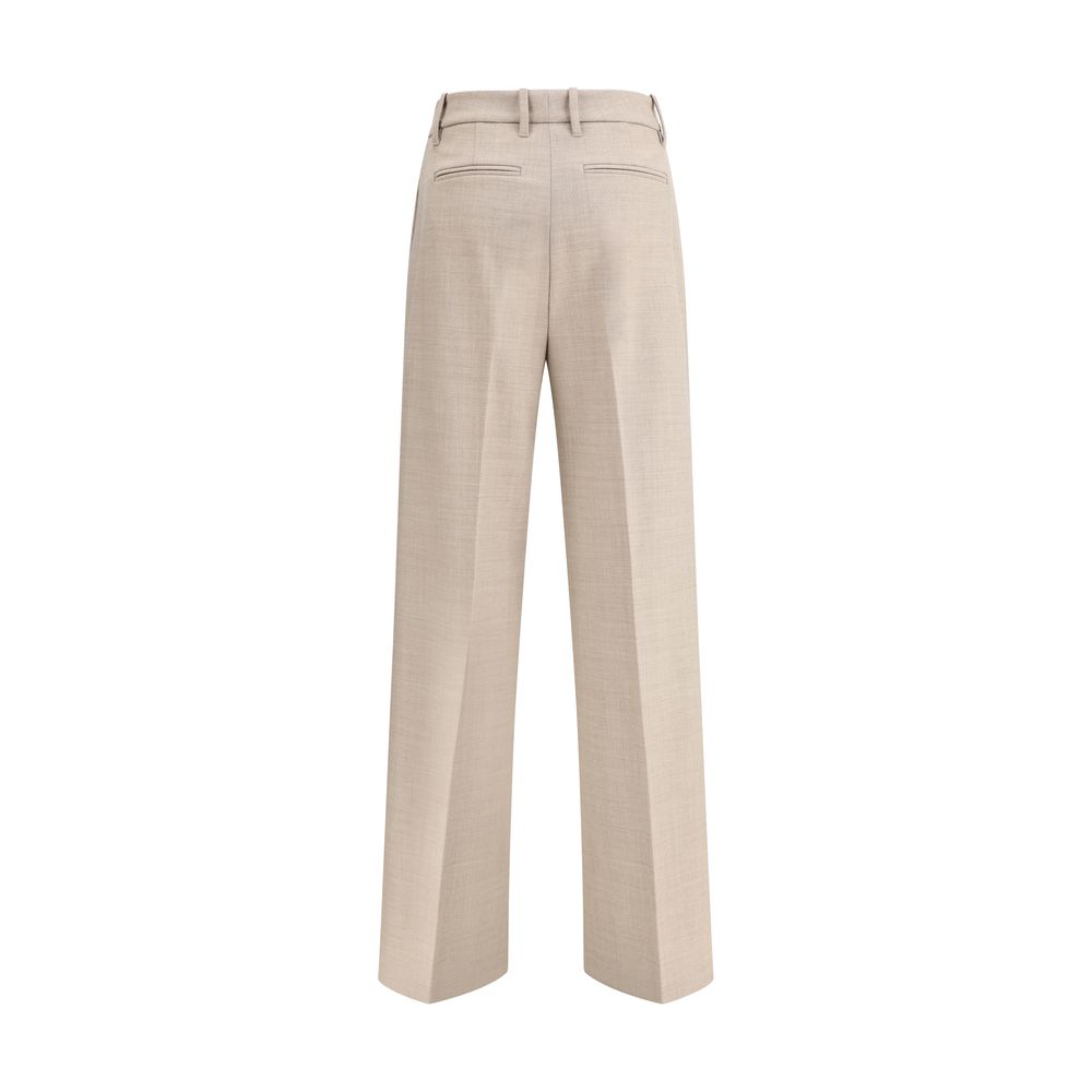 True Royal Beige Wool Casual Pants | Regal Royce
