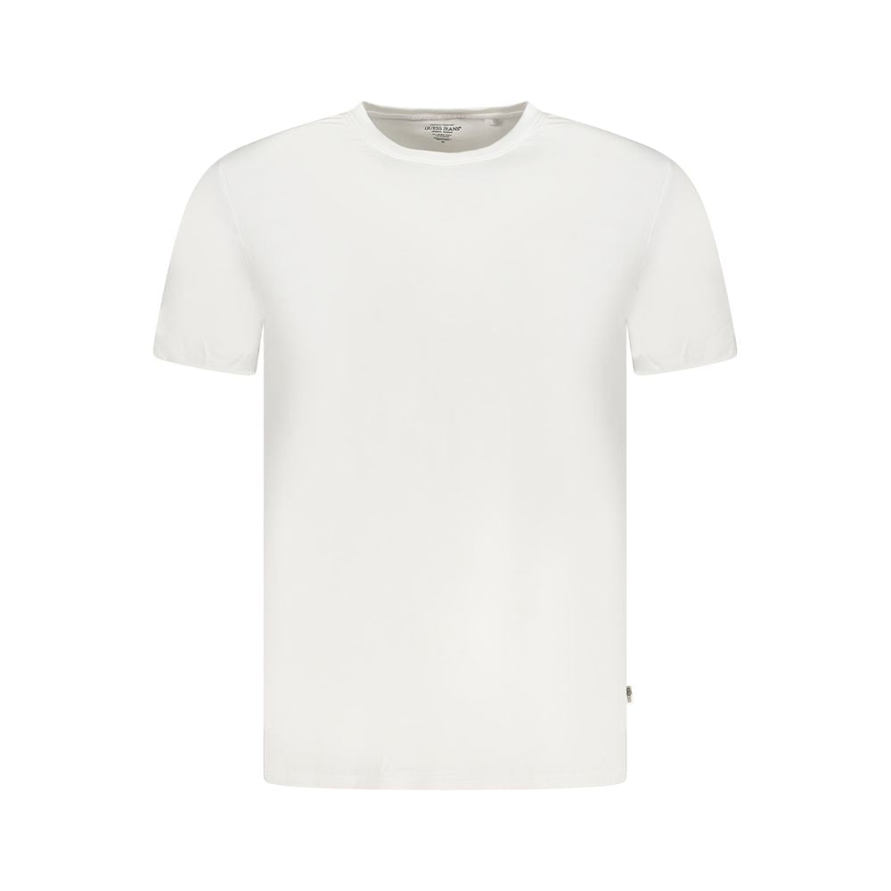 Guess Jeans Bianco Modal Men T-Shirt | Regal Royce