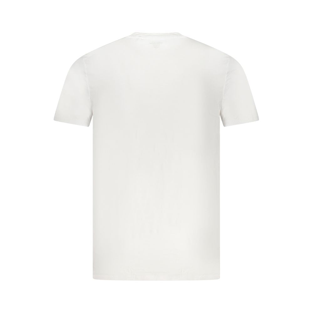 Guess Jeans Bianco Modal Men T-Shirt | Regal Royce