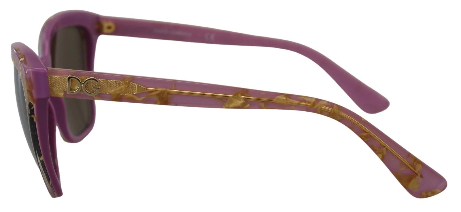 Dolce & Gabbana DG4251 Pink Gold Full Rim Rectangle Frame Shades