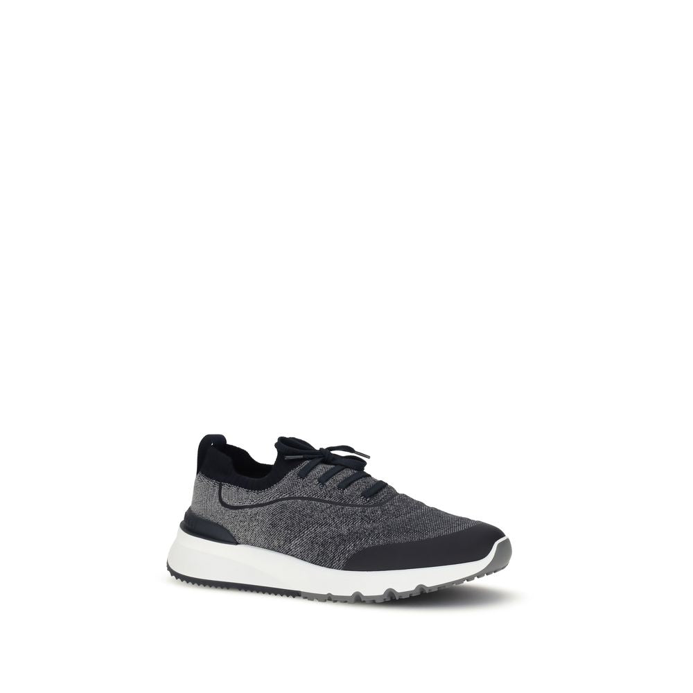 Brunello Cucinelli Gray Cotton Athletic Sneakers | Regal Royce