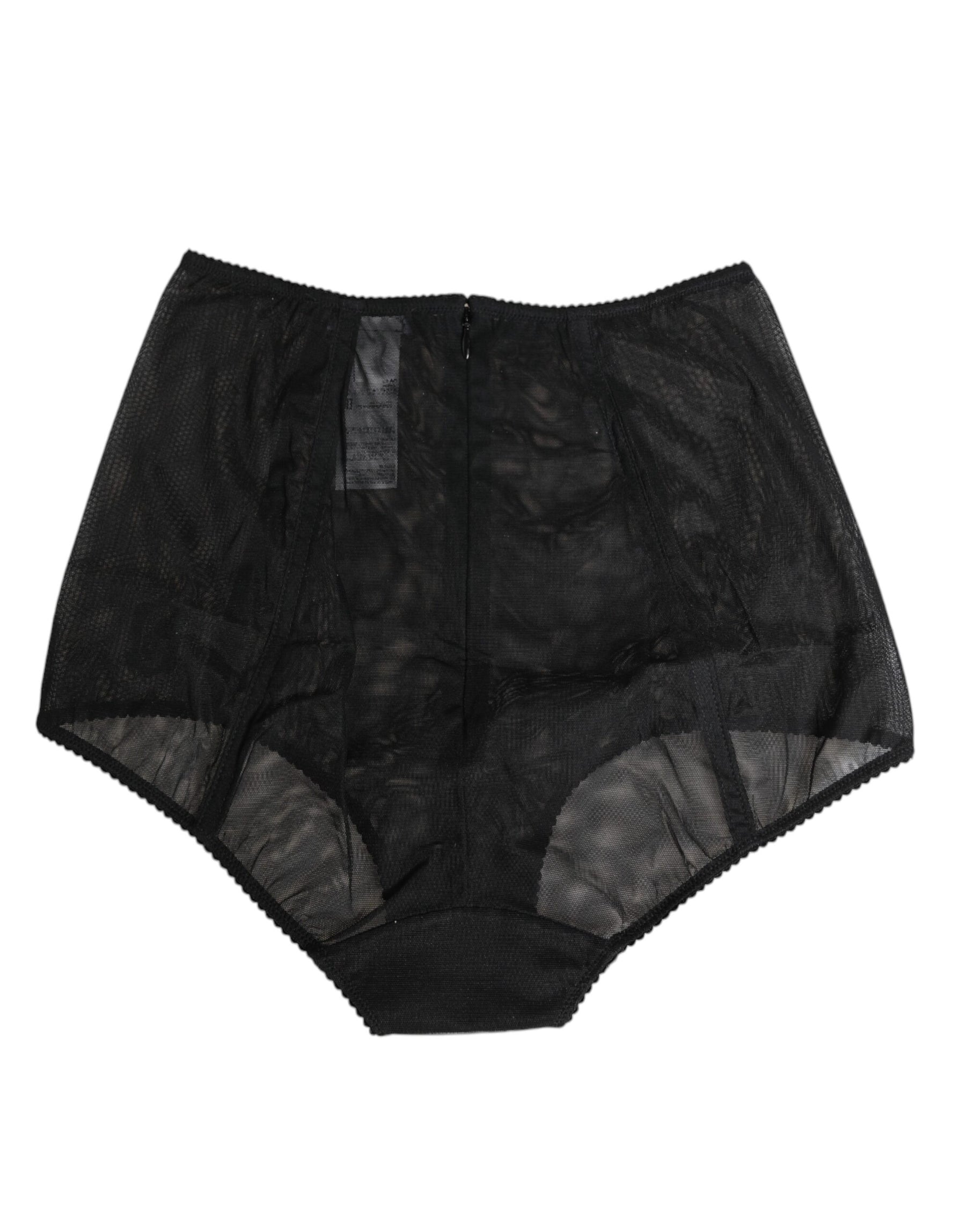 Dolce & Gabbana Black High Waist Mesh Sheer Shapewear Underwear | Regal Royce