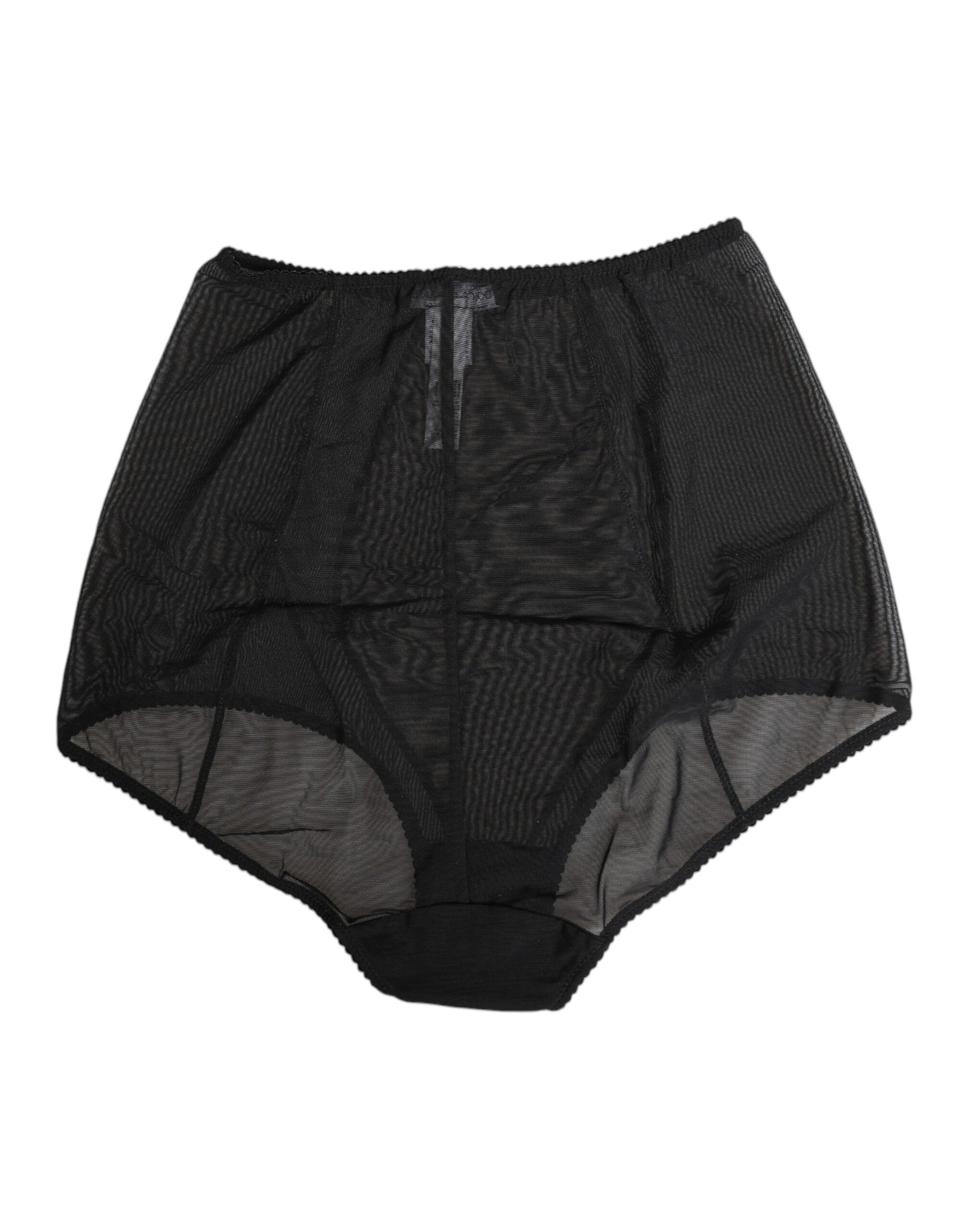 Dolce & Gabbana Black High Waist Mesh Sheer Shapewear Underwear | Regal Royce