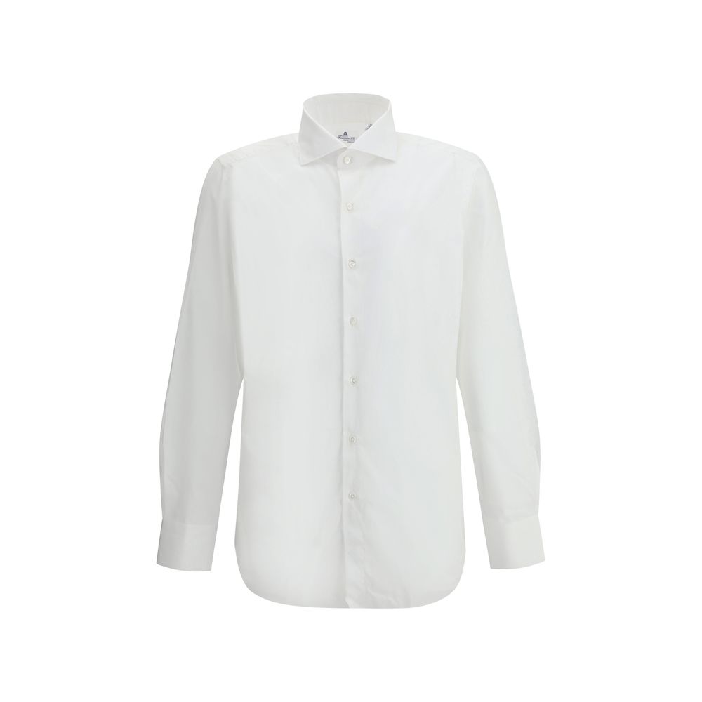 Finamore White Cotton Dress Shirt | Regal Royce