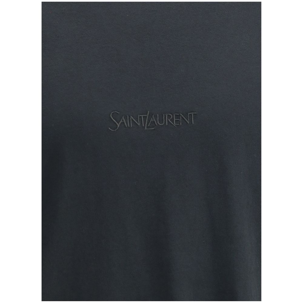 Saint Laurent Black Cotton T-Shirt | Regal Royce