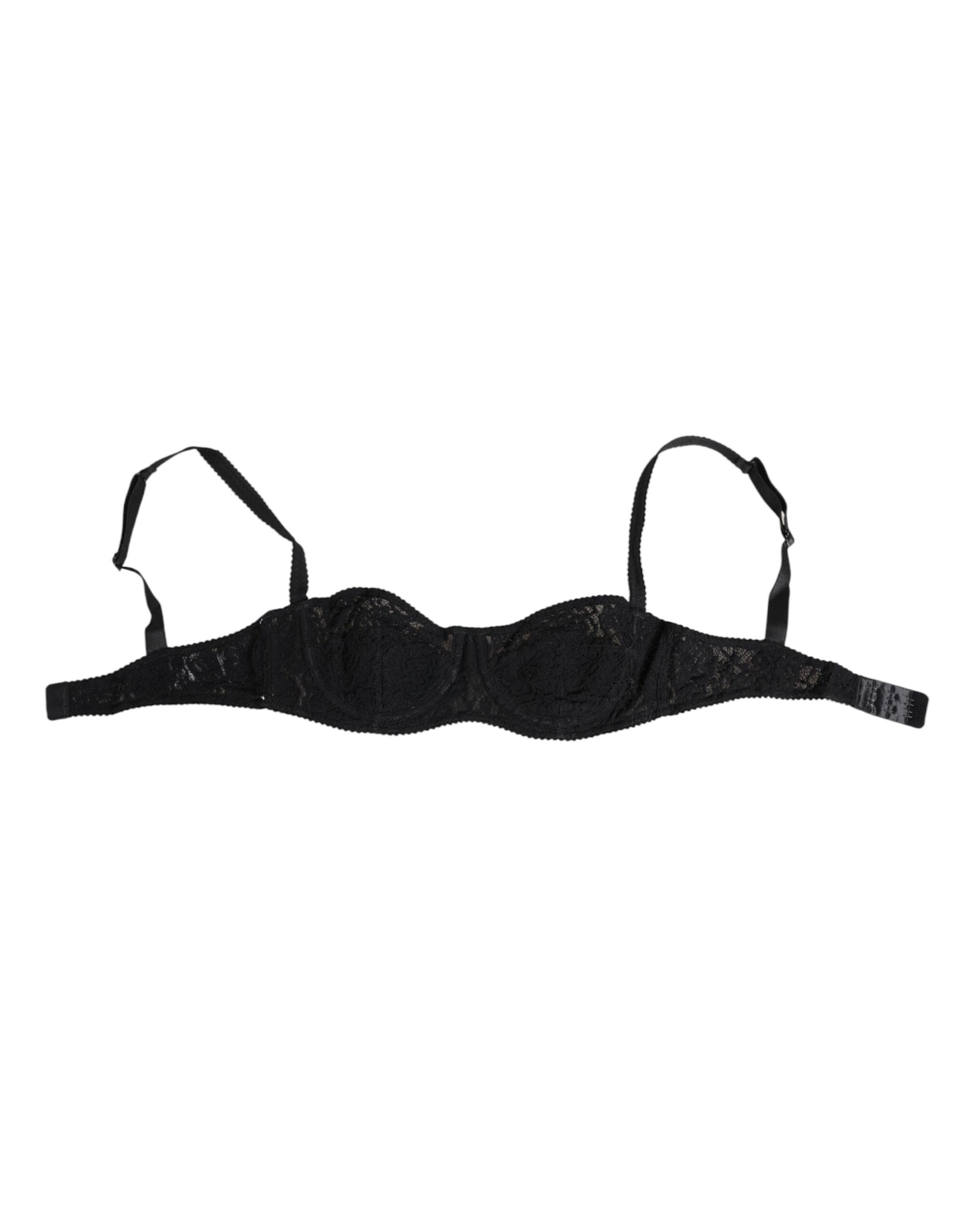 Dolce & Gabbana Black Lace Underwire Bra Lingerie Underwear