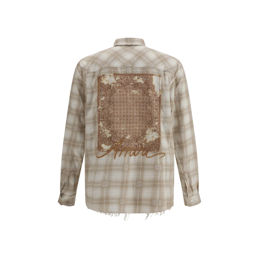 Amiri Beige Cotton Pattern Shirt | Regal Royce