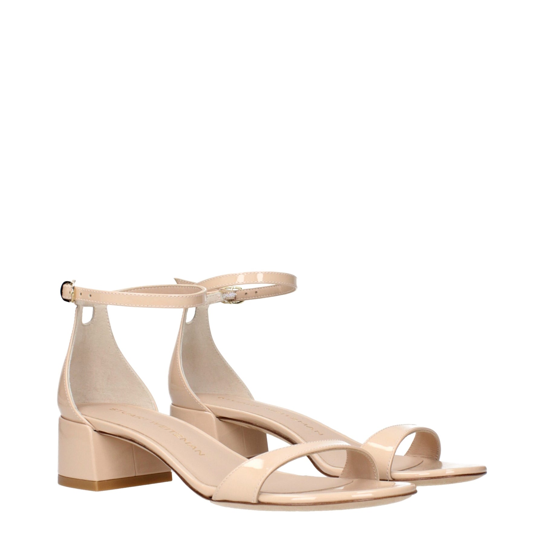 Stuart Weitzman Beige Leather Flat Sandals | Regal Royce