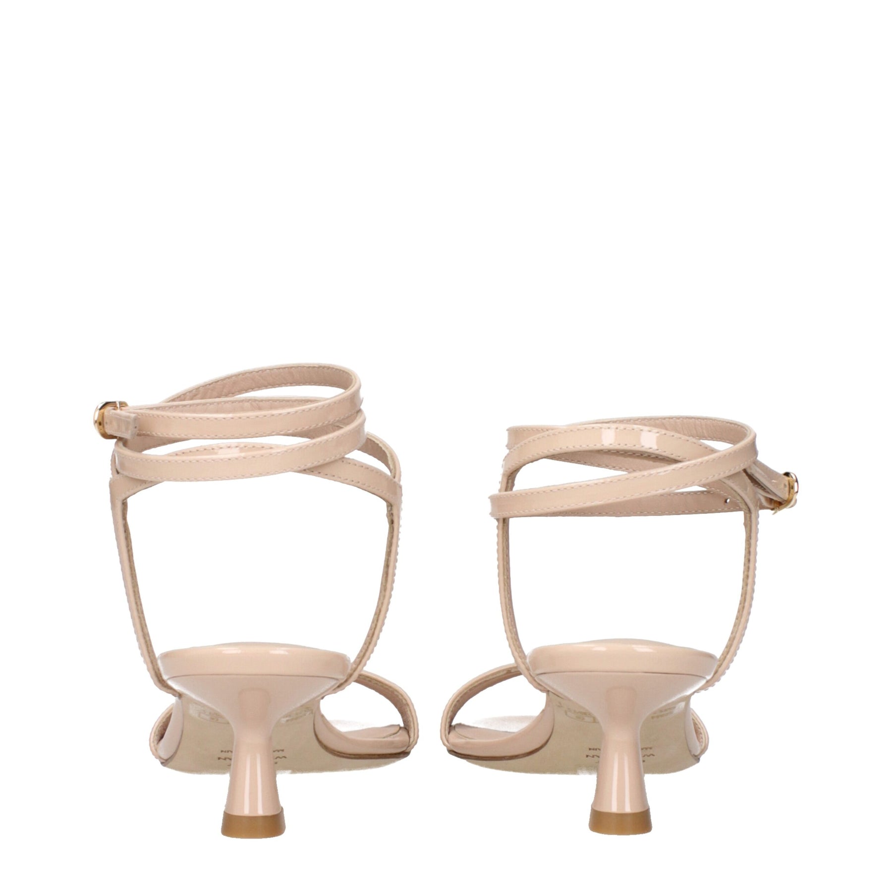 Stuart Weitzman Beige Leather Stiletto Heel Sandals | Regal Royce