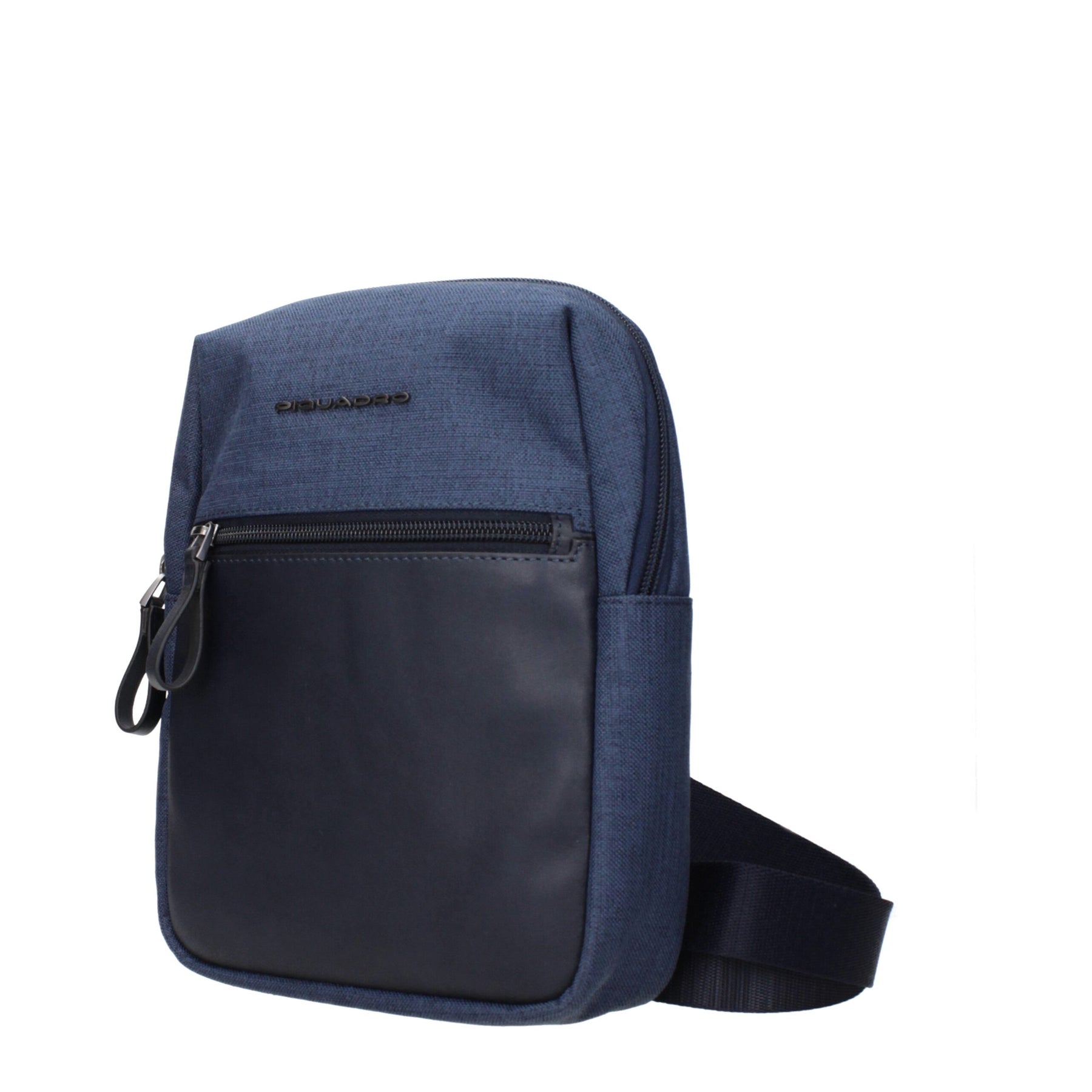 Piquadro Blue Fabric Crossbody Bag | Regal Royce