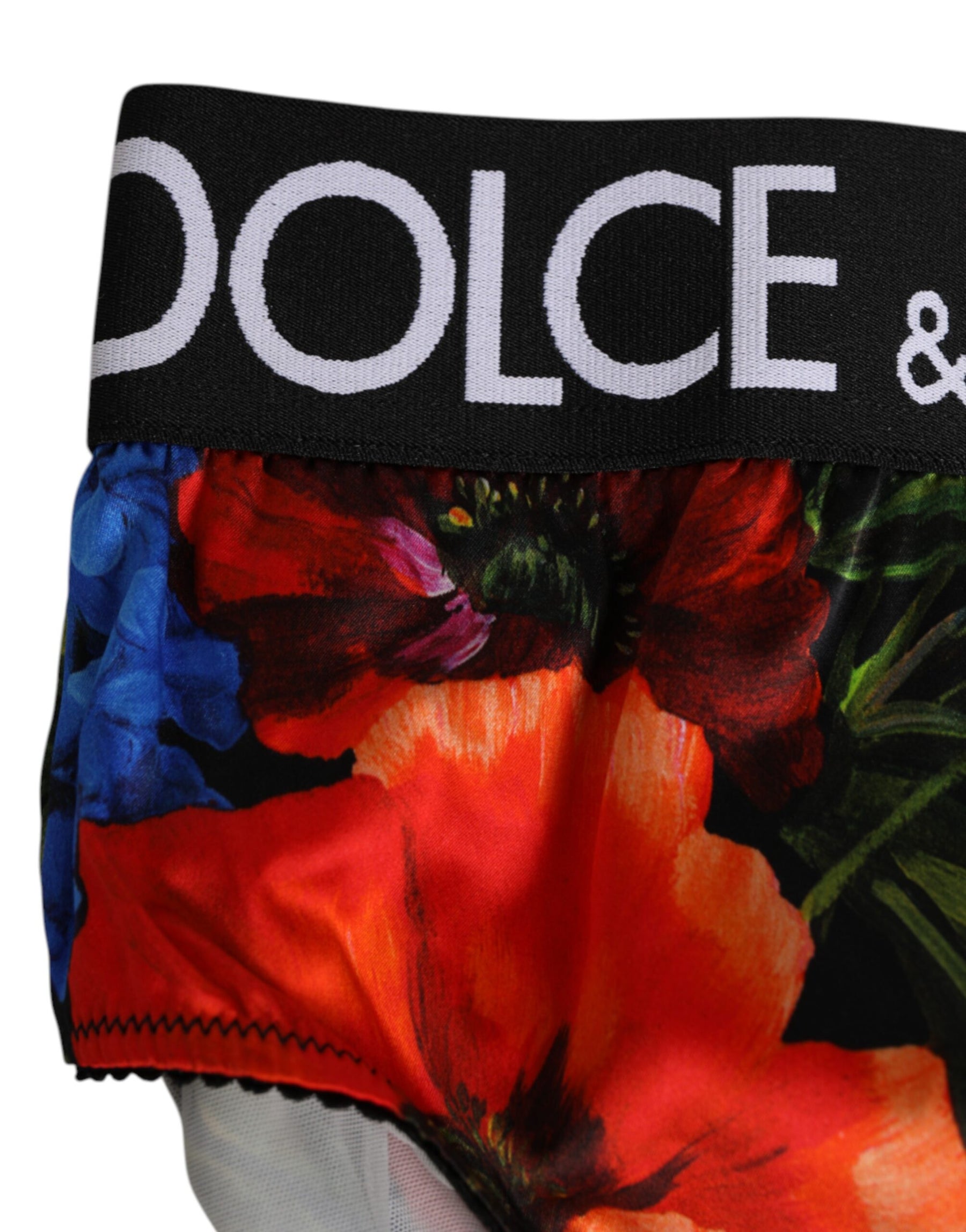 Dolce & Gabbana Multicolor Floral Print High Waist Panty Underwear | Regal Royce