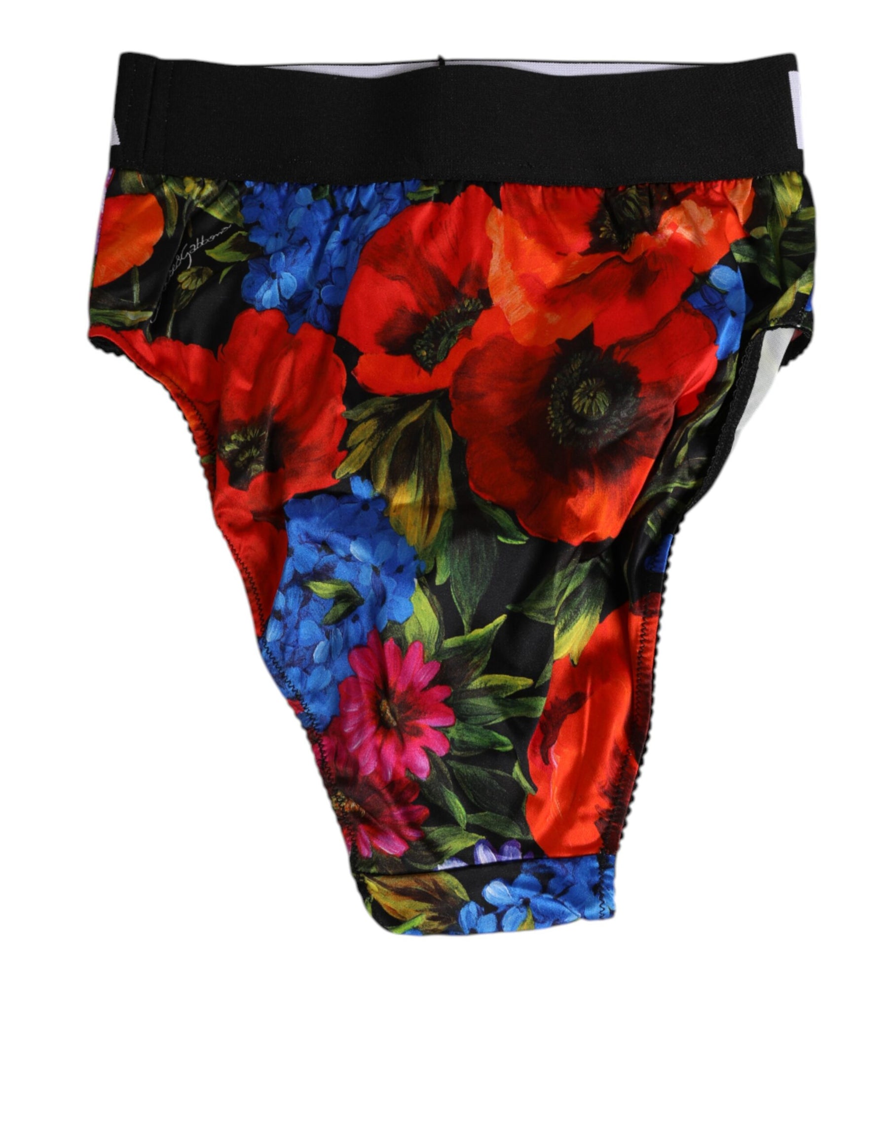 Dolce & Gabbana Multicolor Floral Print High Waist Panty Underwear | Regal Royce
