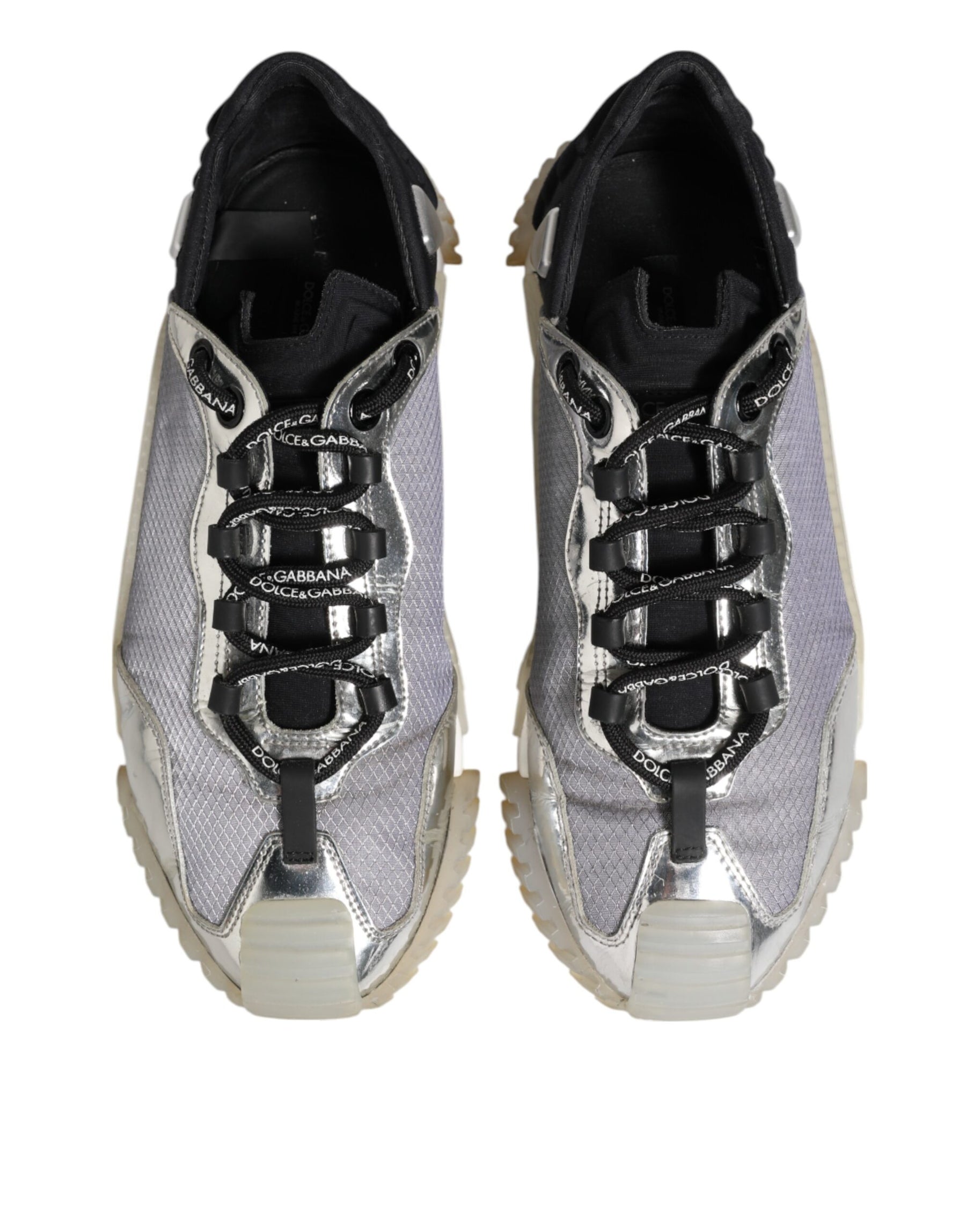Dolce & Gabbana Multicolor Silver Logo Low Top NS1 Sneakers Shoes | Regal Royce